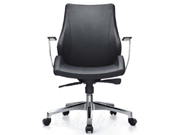 Leather Medium Back Chair